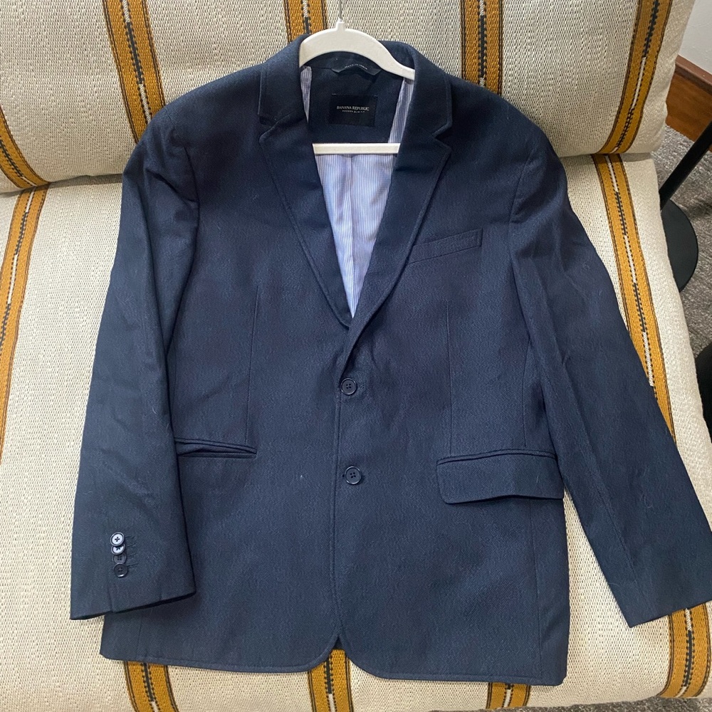 Banana Republic Modern Fit Navy Blazer